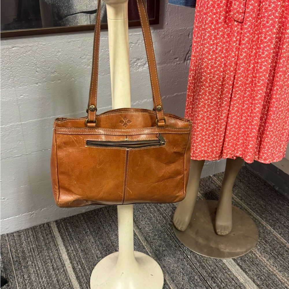 Patricia Nash Tan Leather Shoulder Bag